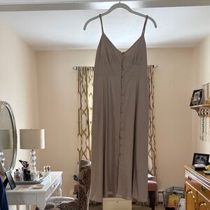 Chic Beige Spaghetti Strap Dress Zara